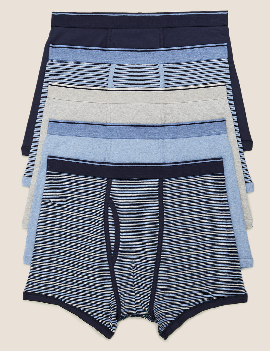 5 Pack Pure Cotton Cool & Fresh™ Trunks