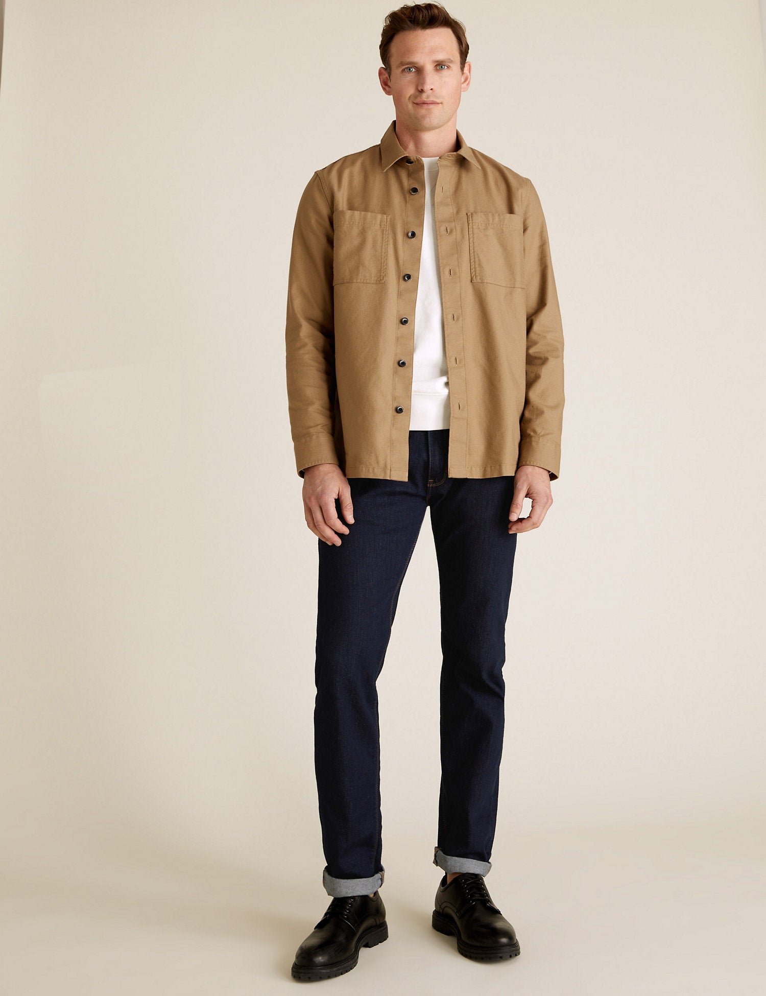 Straight Fit Stretch Jeans