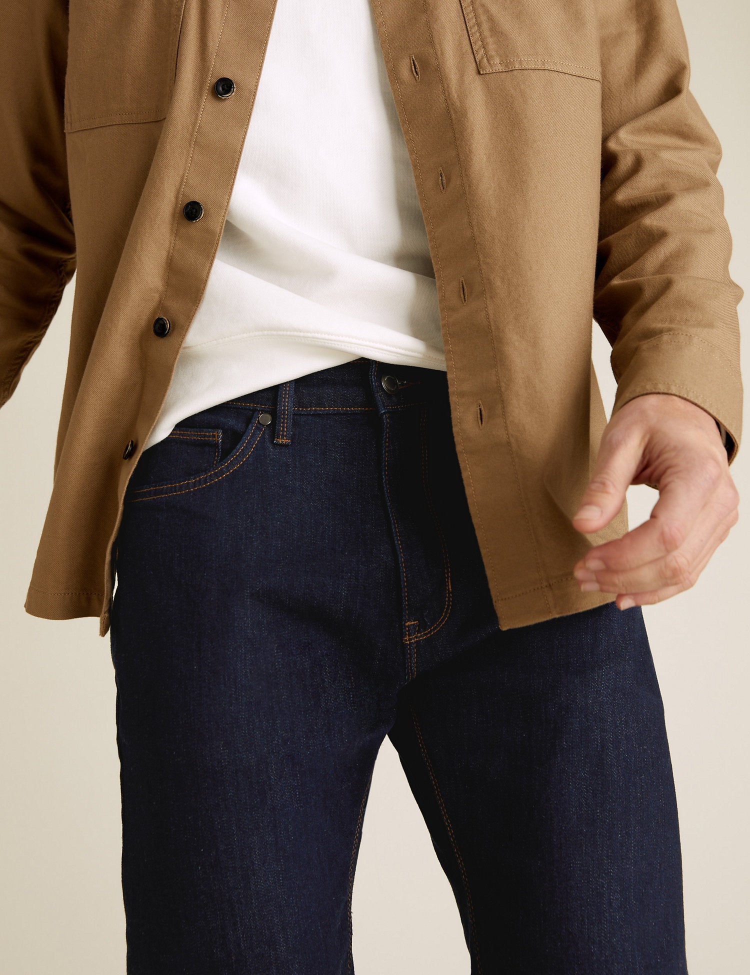 Straight Fit Stretch Jeans