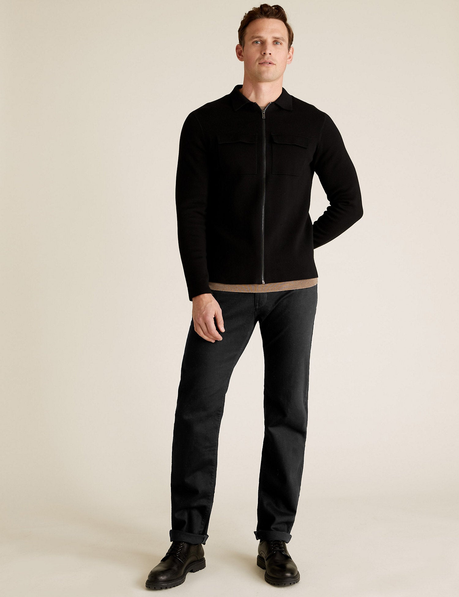 Straight Fit Stretch Jeans