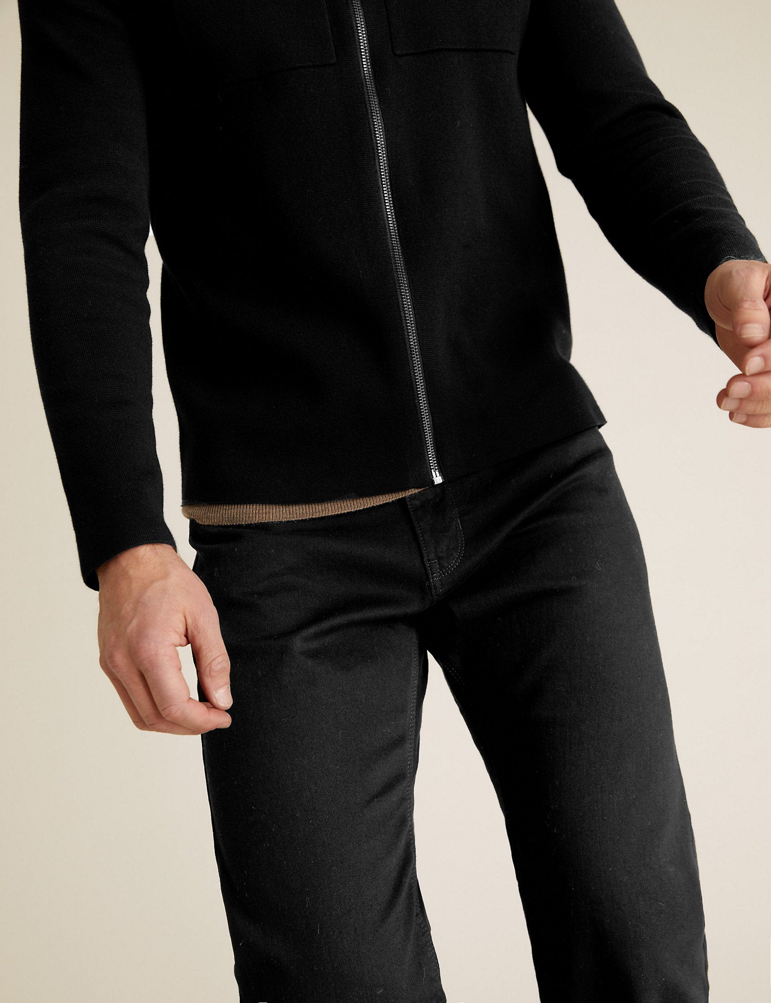 Straight Fit Stretch Jeans