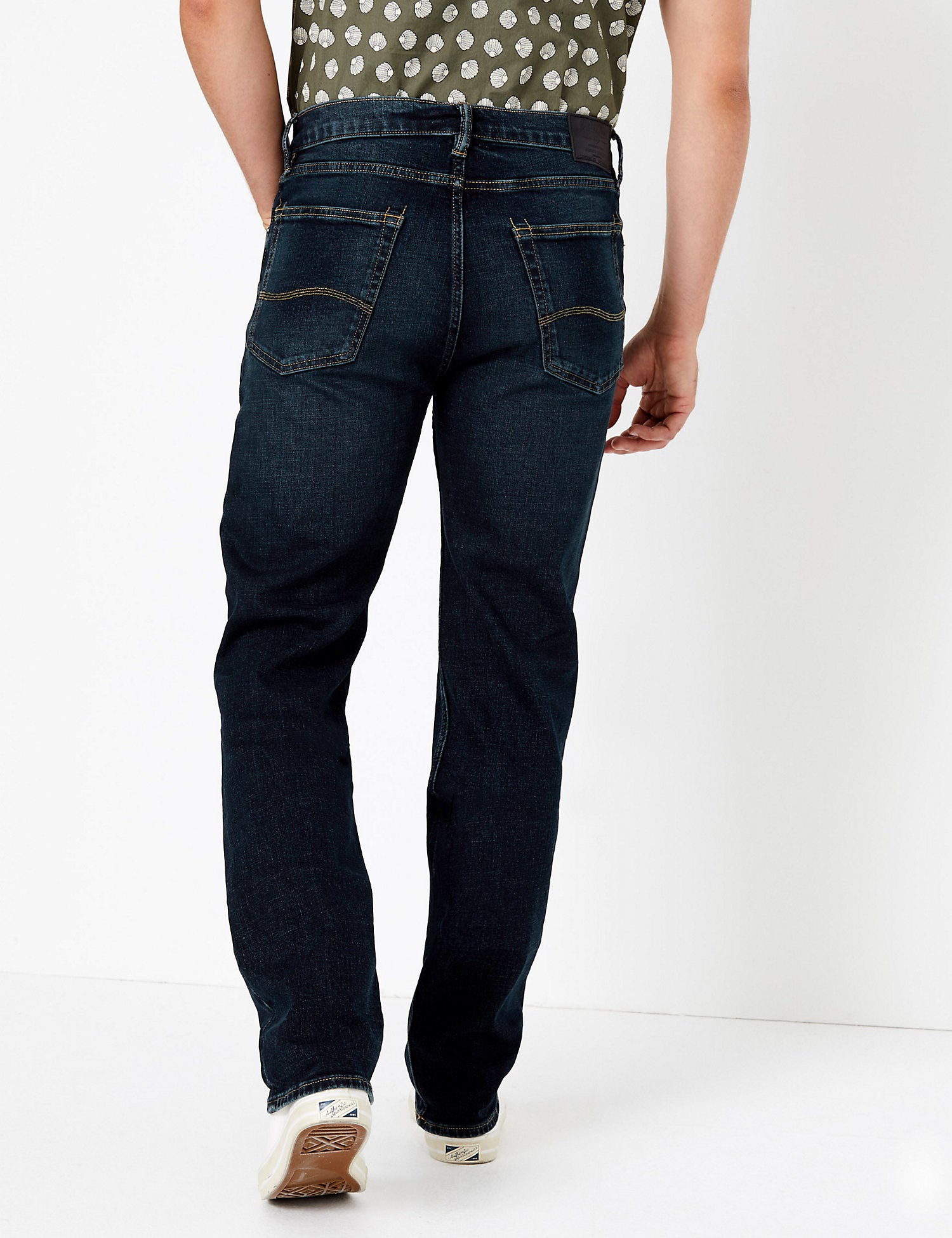 Straight Fit Stretch Jeans