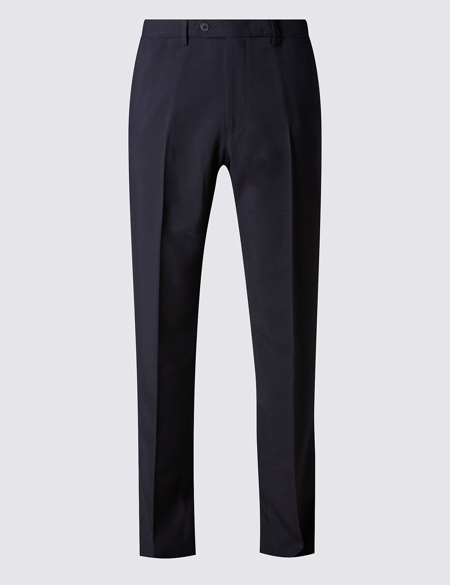 Regular Fit Flat Front Trousers