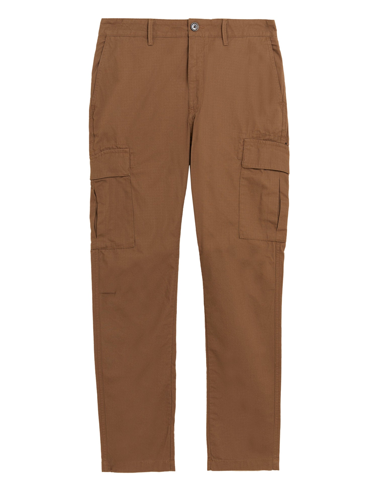 Slim Fit Pure Cotton Ripstop Cargo Trousers