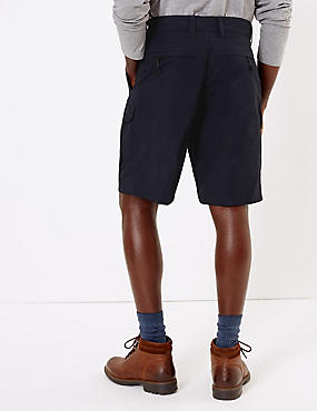 Regular Fit Cotton Rich Shorts with Stretch