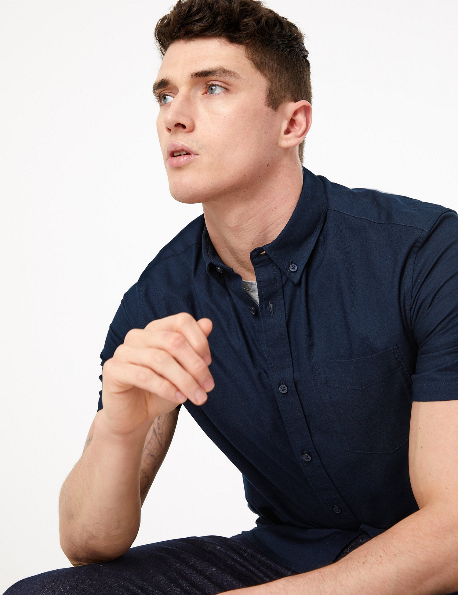 Pure Cotton Oxford Shirt