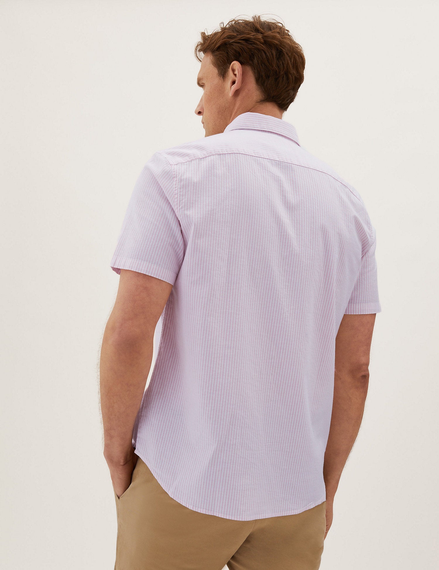 Pure Cotton Striped Oxford Shirt