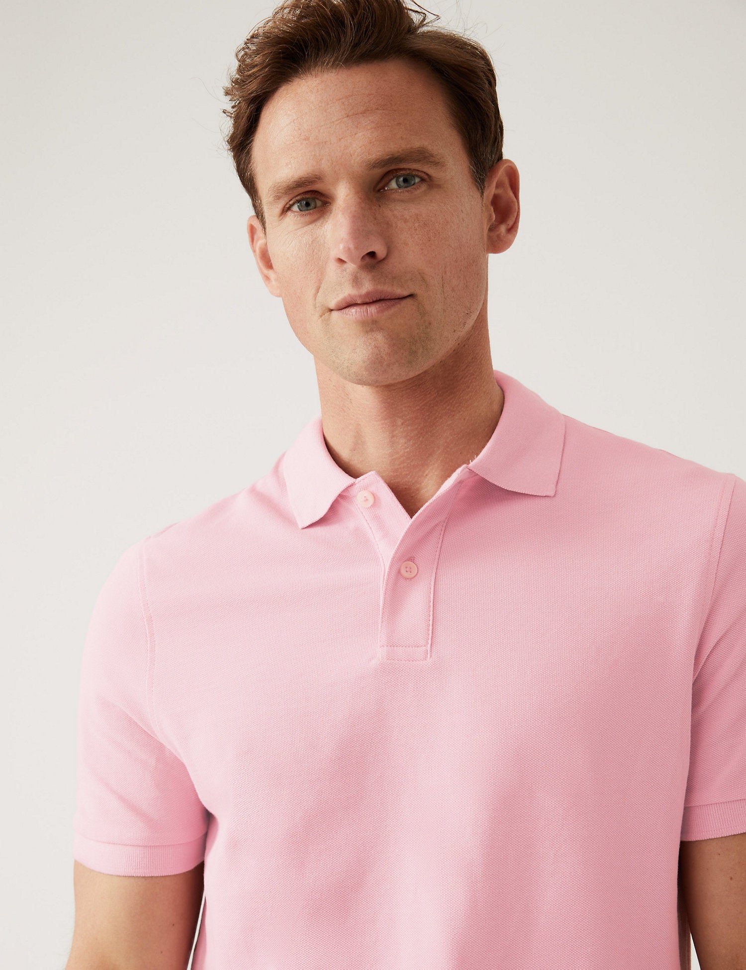 Pure Cotton Pique Polo Shirt