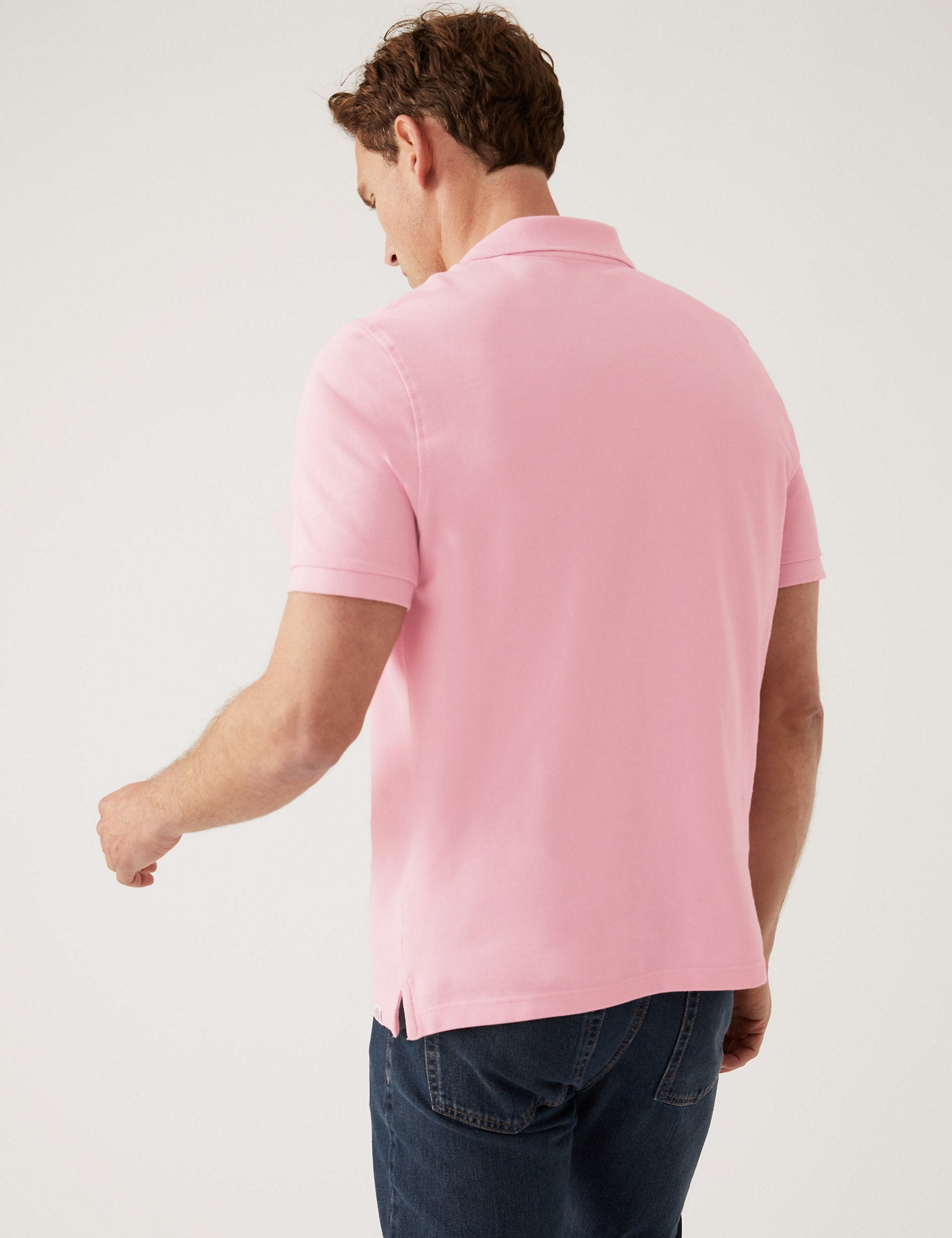 Pure Cotton Pique Polo Shirt