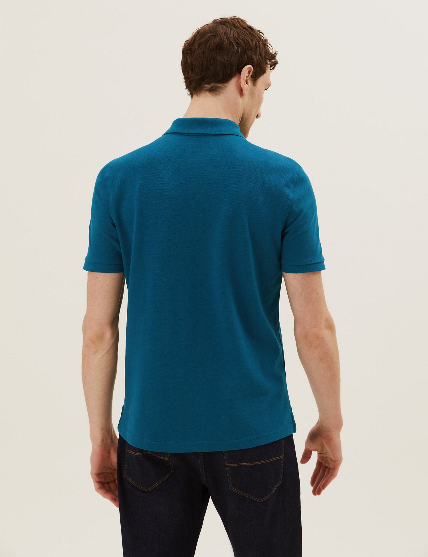 Pure Cotton Pique Polo Shirt