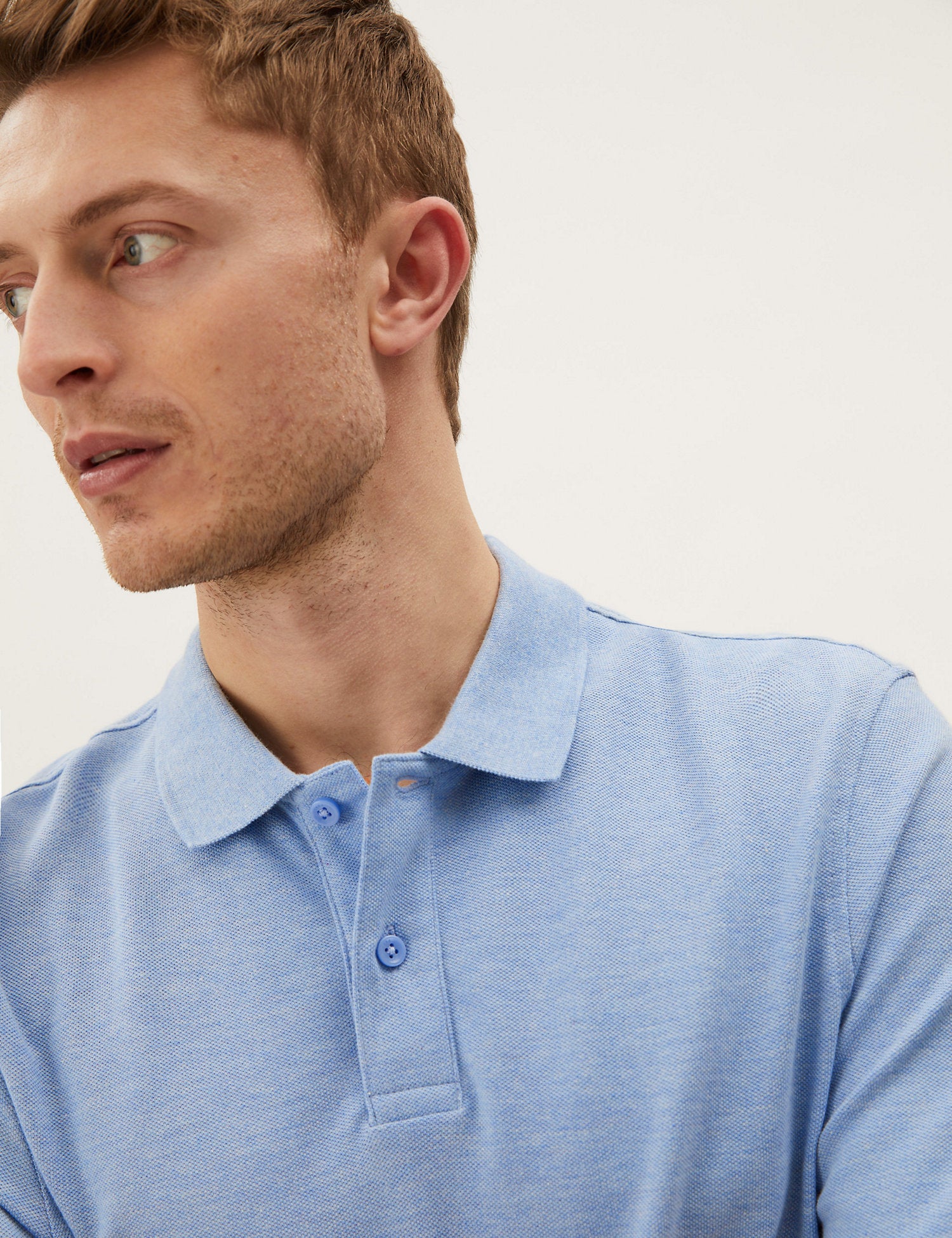 Pure Cotton Pique Polo Shirt