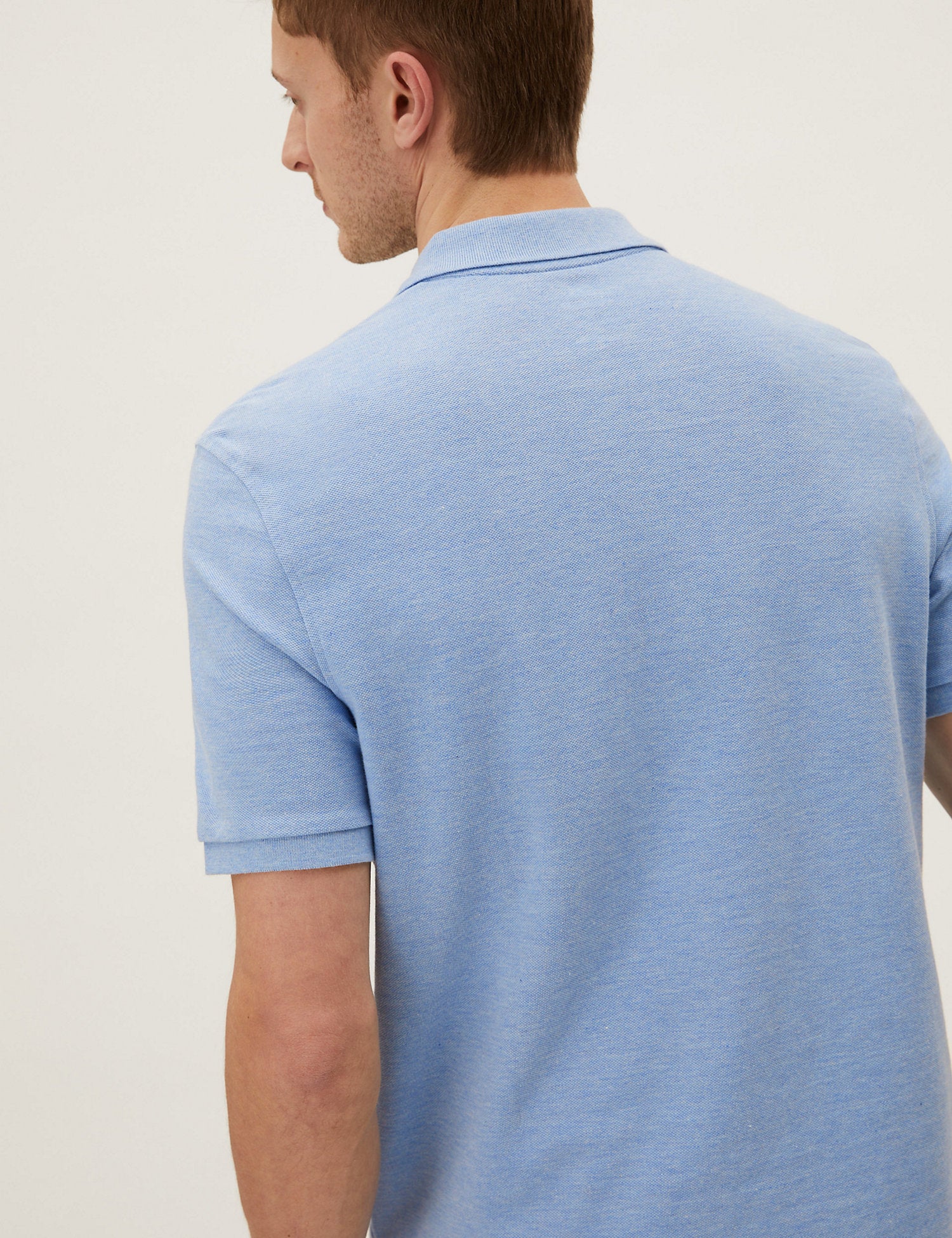 Pure Cotton Pique Polo Shirt