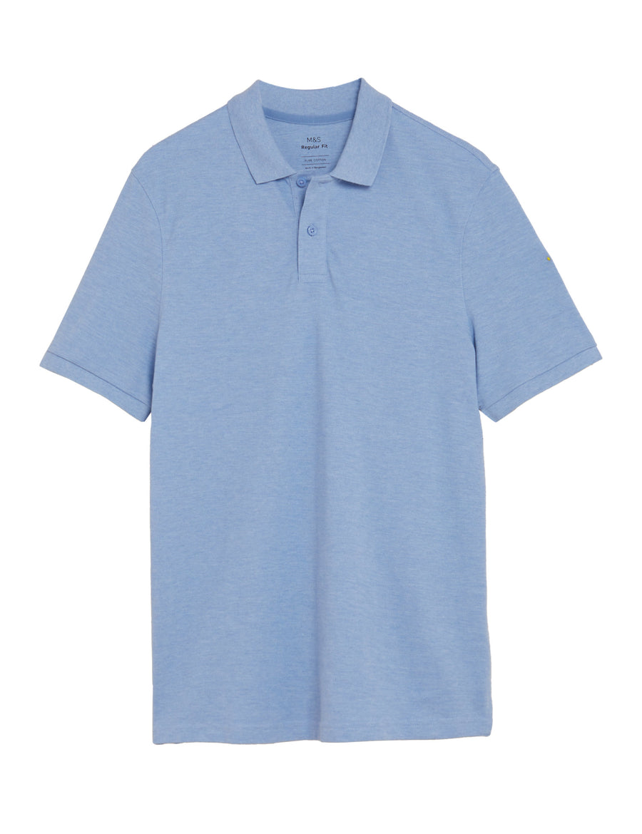 Pure Cotton Pique Polo Shirt
