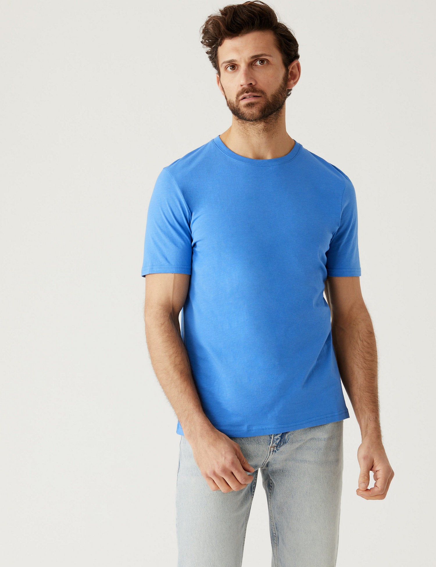 Pure Cotton Crew Neck T-Shirt