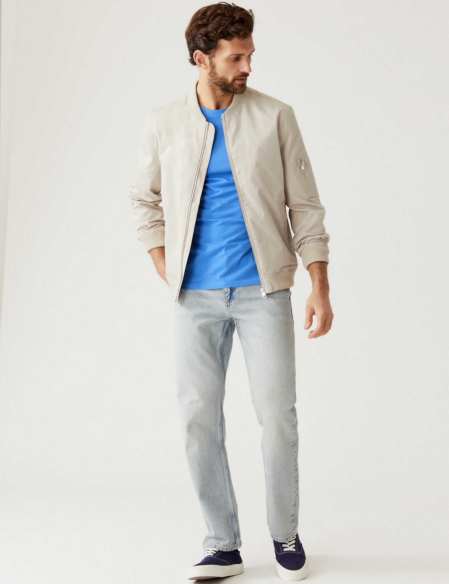 Pure Cotton Crew Neck T-Shirt