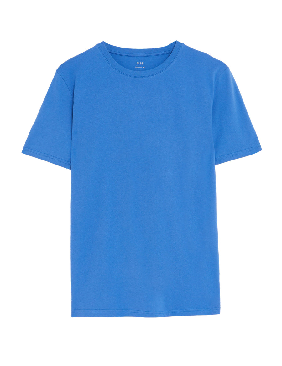 Pure Cotton Crew Neck T-Shirt