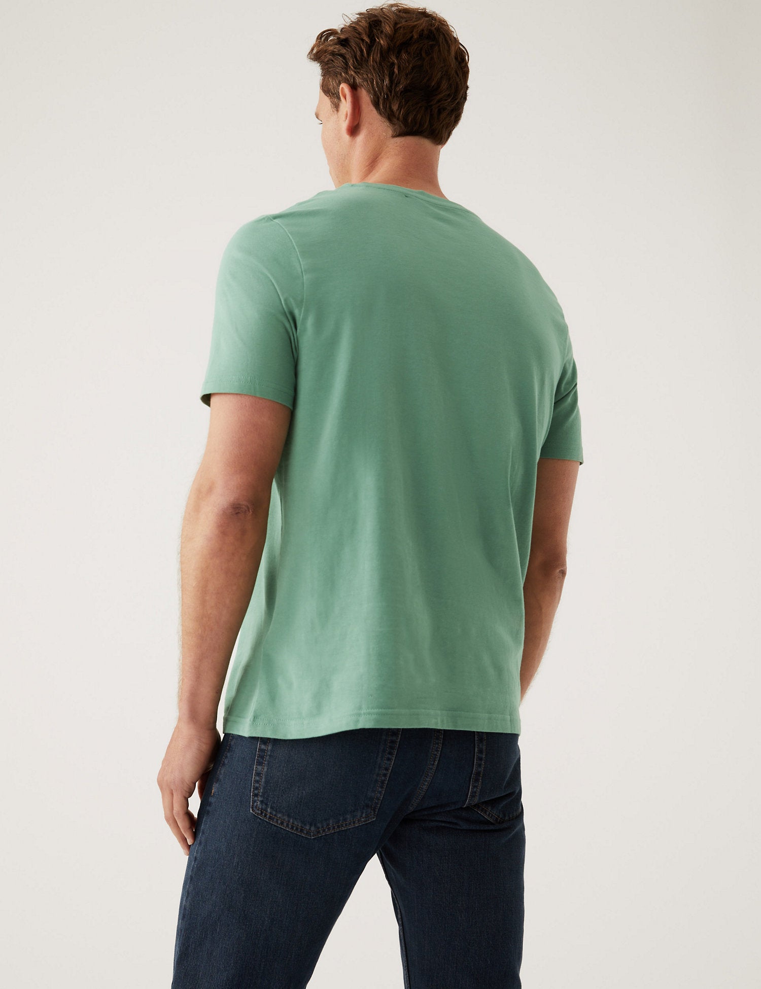 Pure Cotton Crew Neck T-Shirt