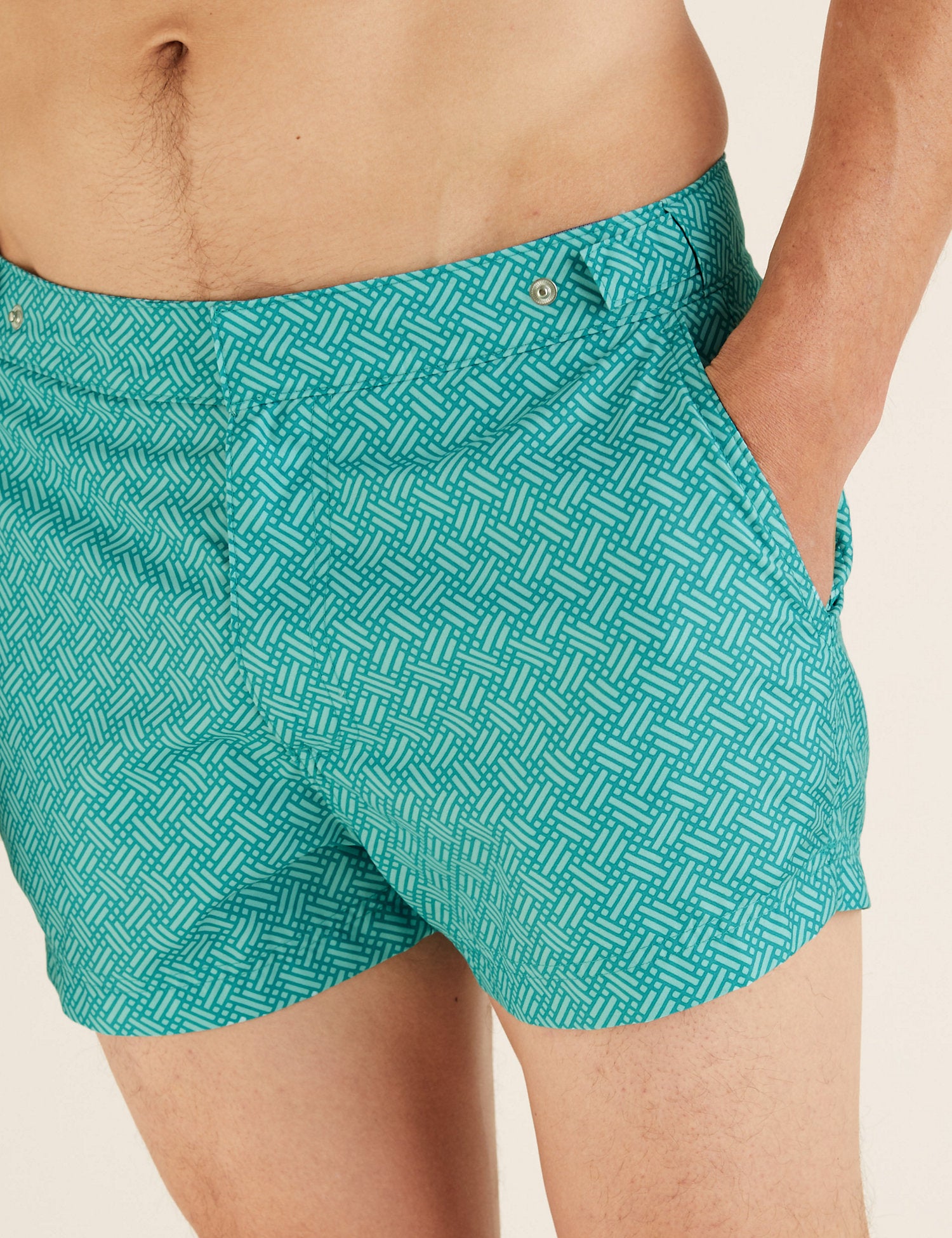 Geometric Print Swim Shorts