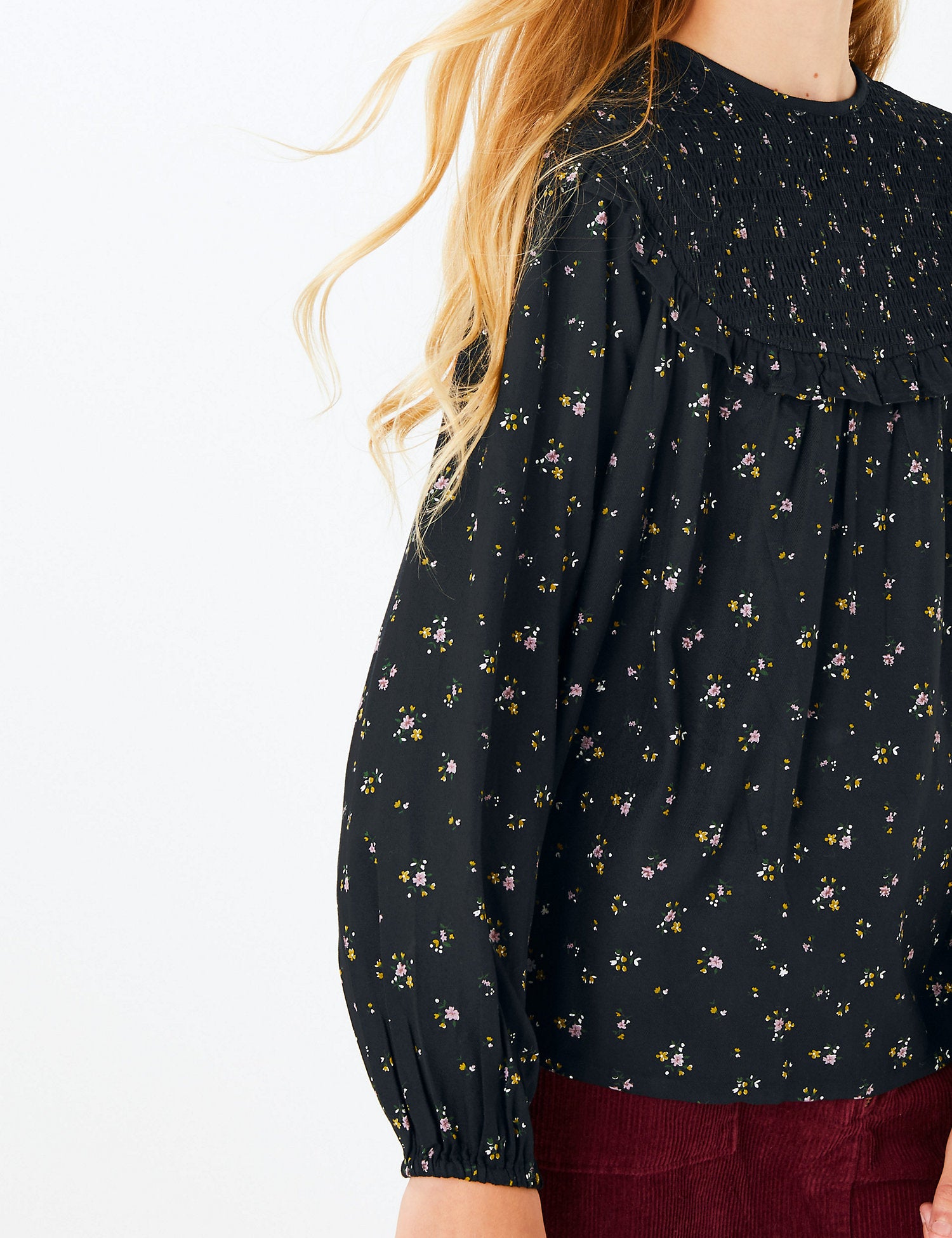 Ditsy Floral Print Blouse