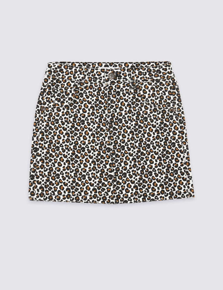 Leopard Print Skirt