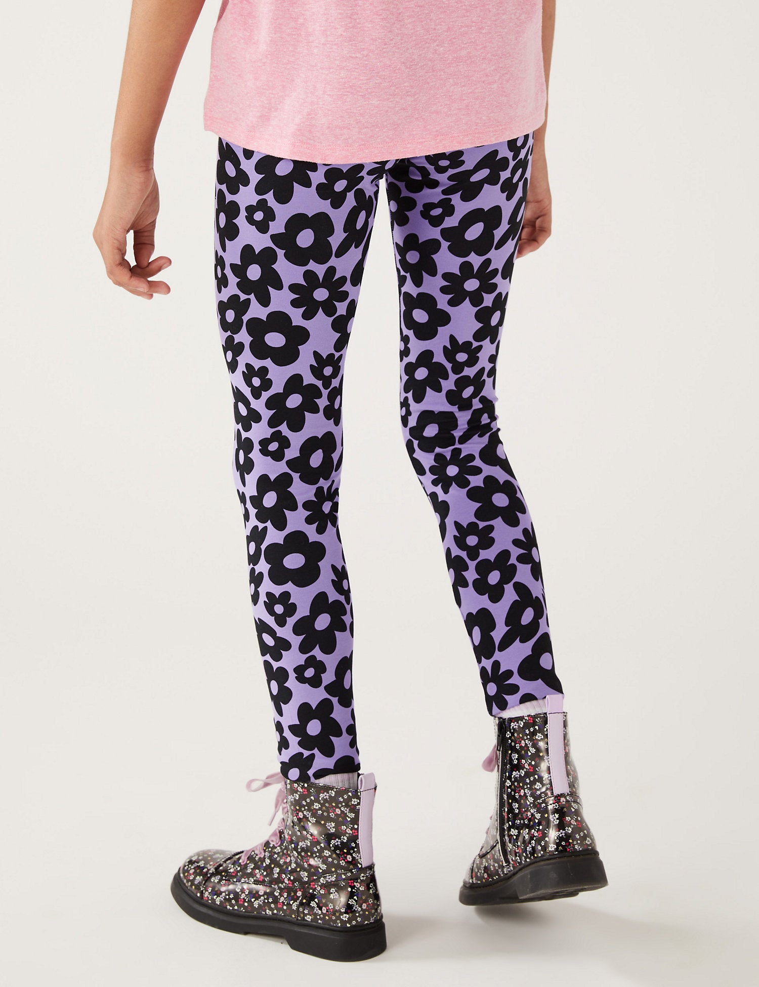 Cotton Rich Floral Leggings
