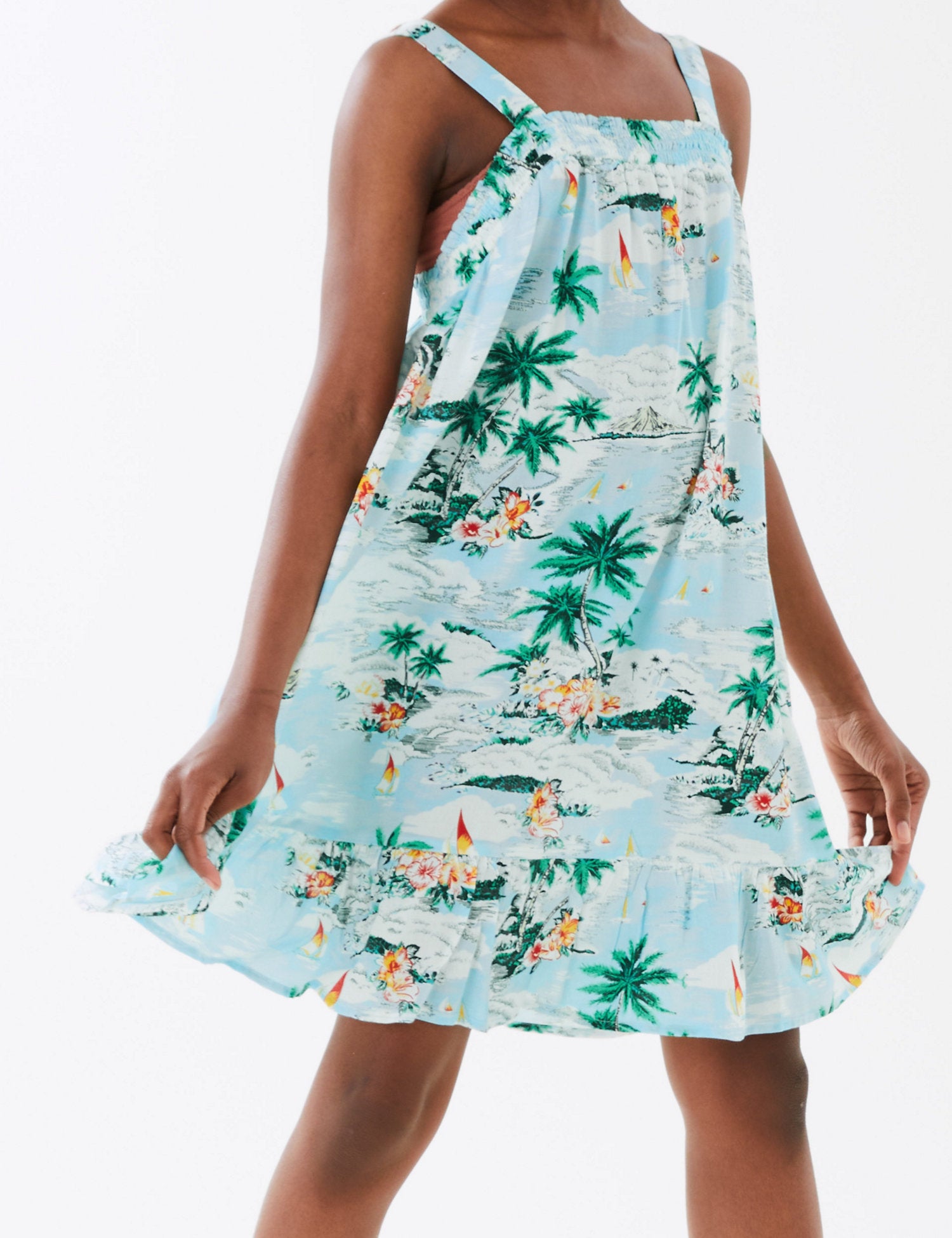Tropical Print Dress