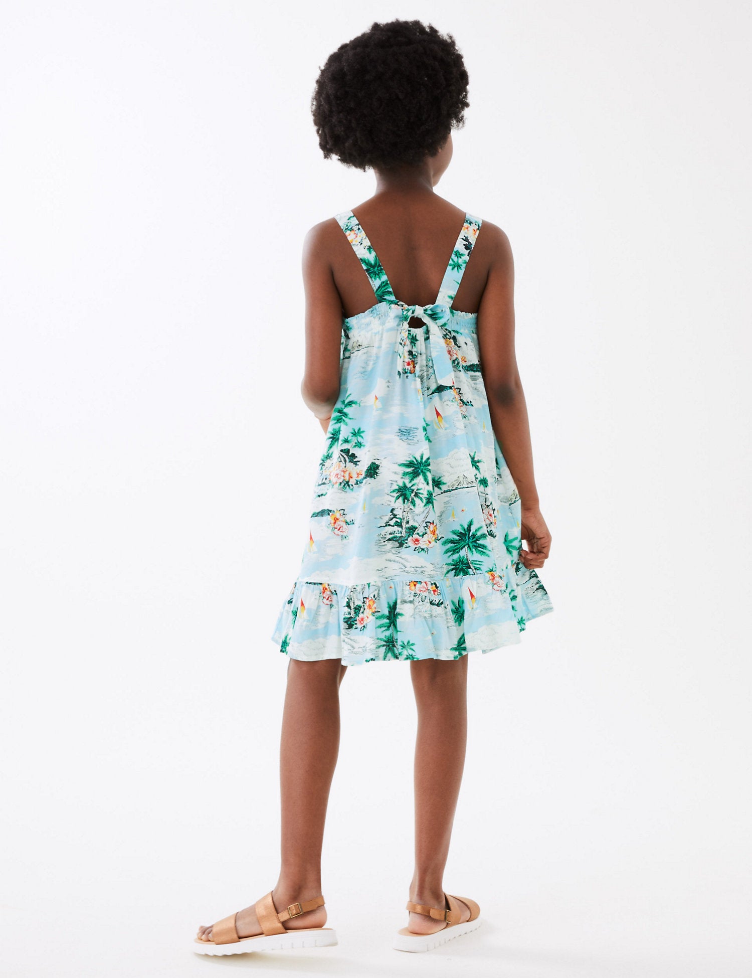 Tropical Print Dress