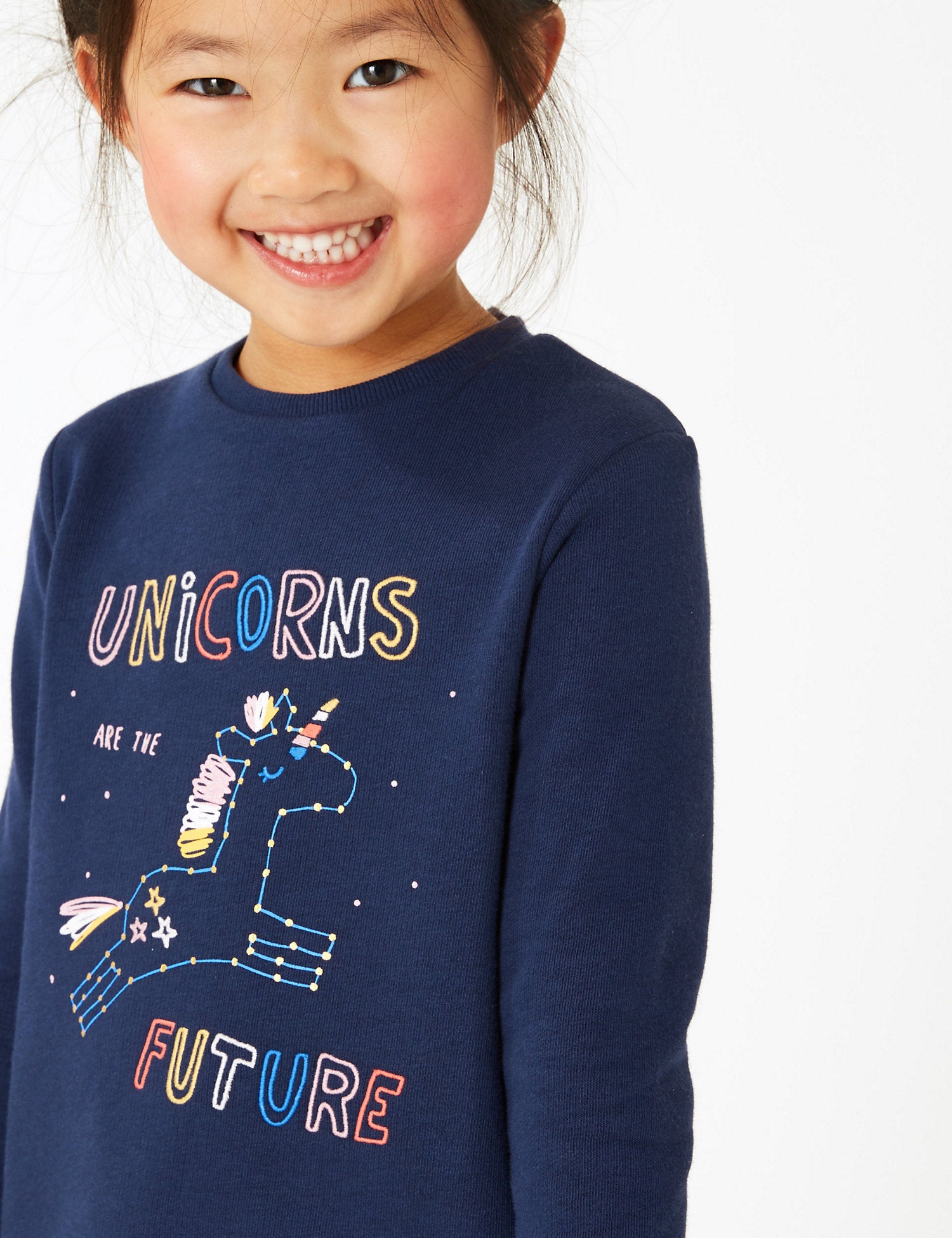 Unicorn Print Jumper Dress