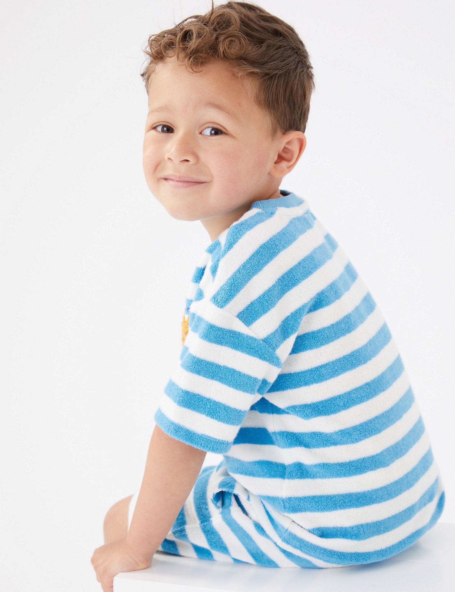 Cotton Rich Towelling T-Shirt