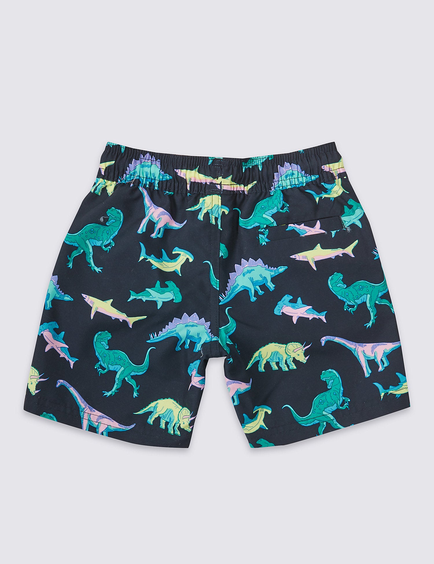 Sustainable Dinosaur Print Swim Shorts