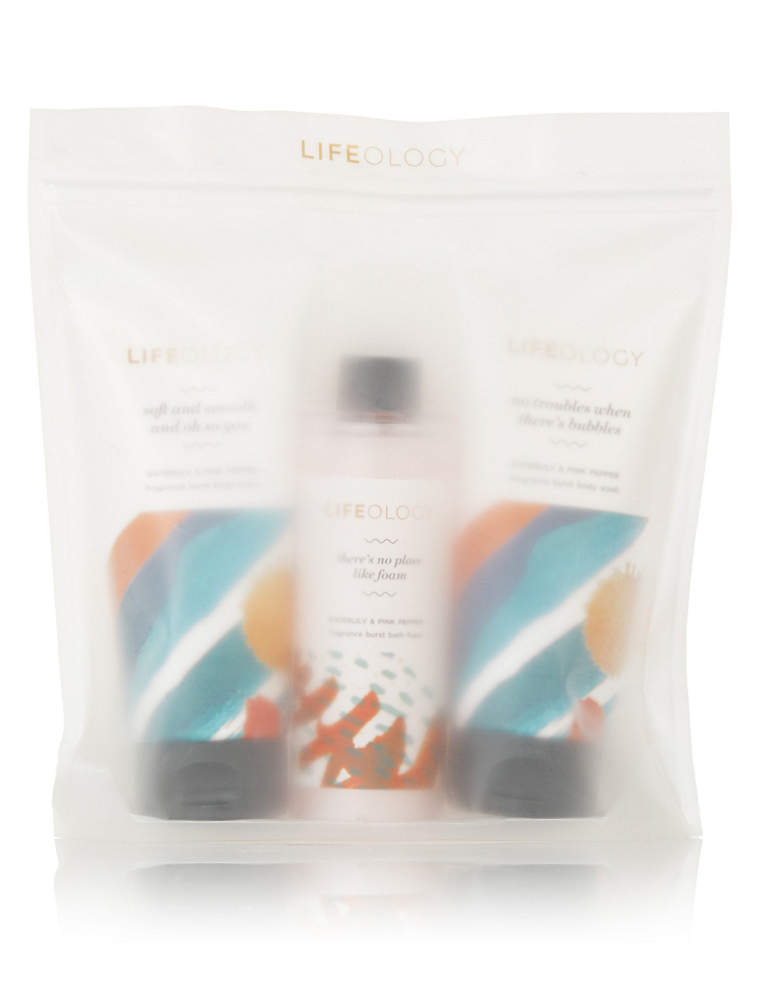 Lifeology Waterlily & Pink Pepper Bath Trio