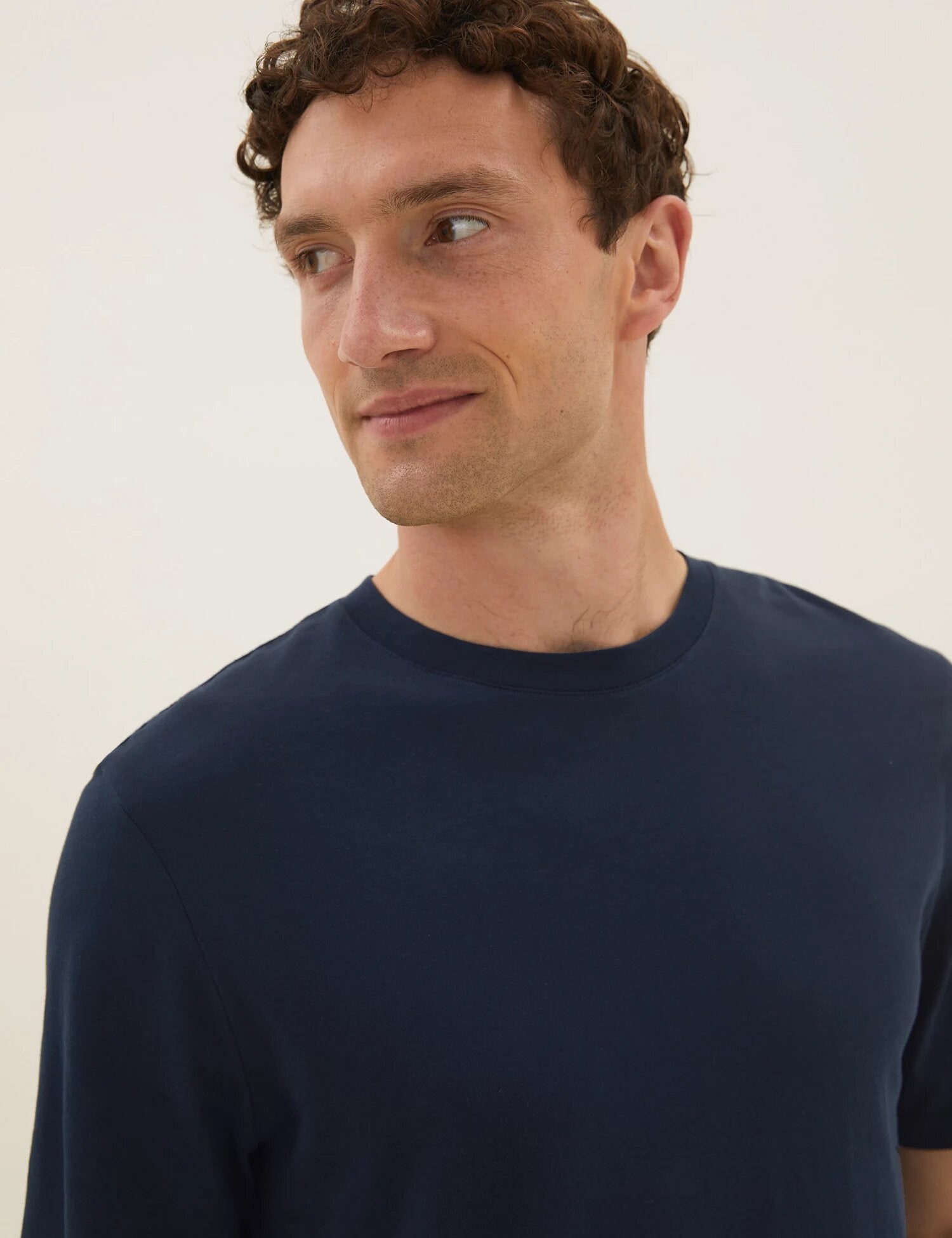 Pure Cotton Crew Neck T-Shirt