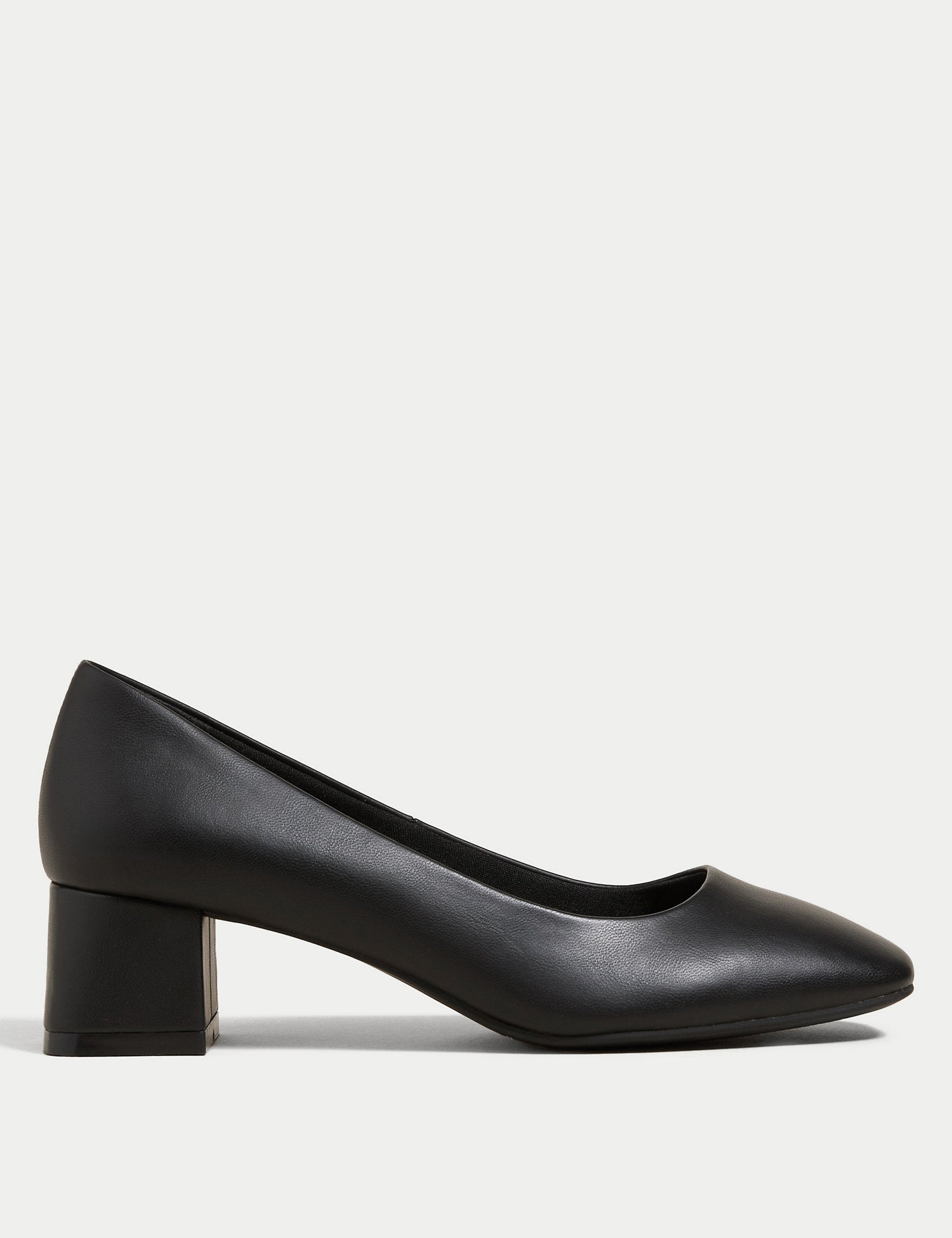 block heels 1.8 inches block heels black fashion shoes school shoes |  Shopee Philippines
