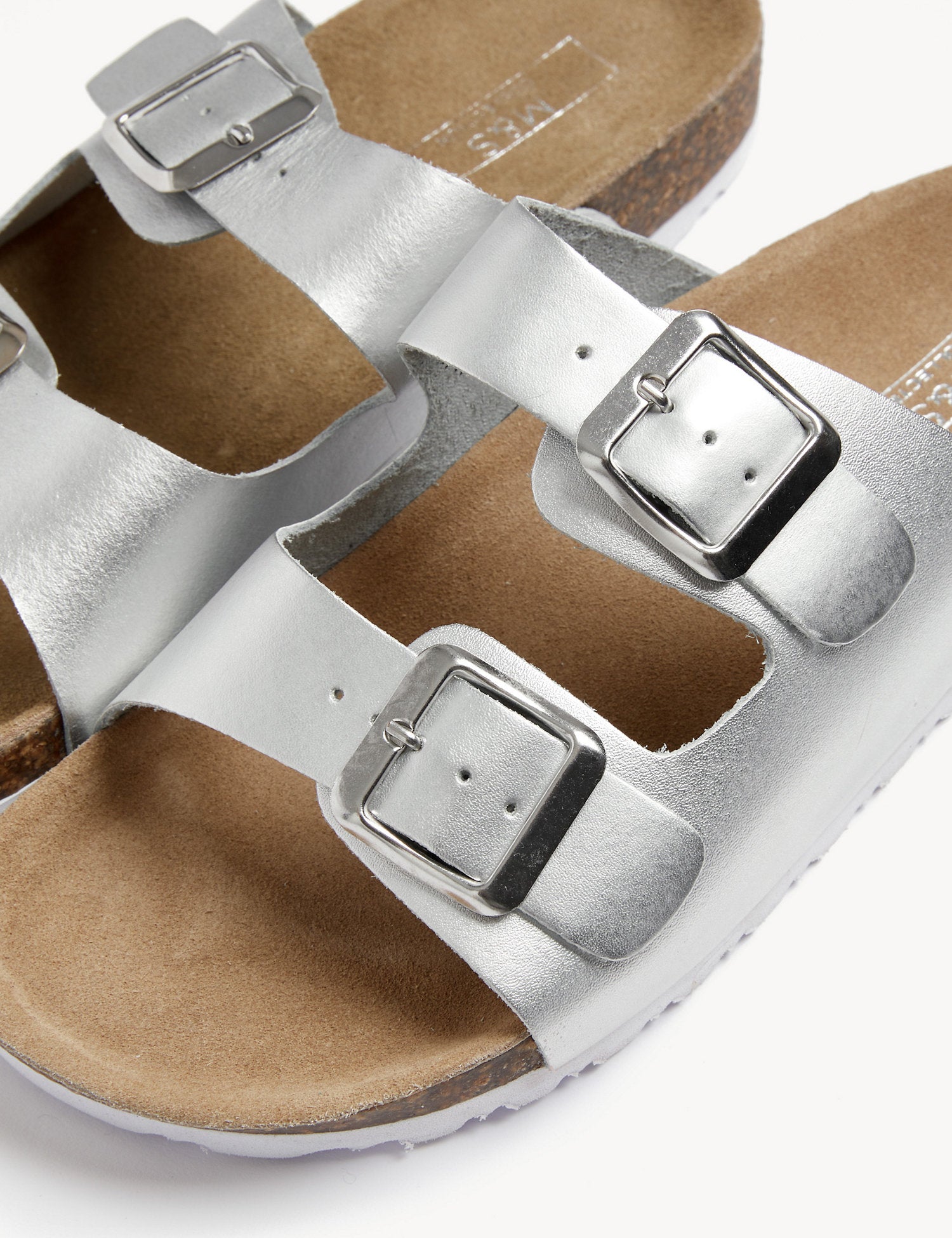 Leather Two Strap Sandals