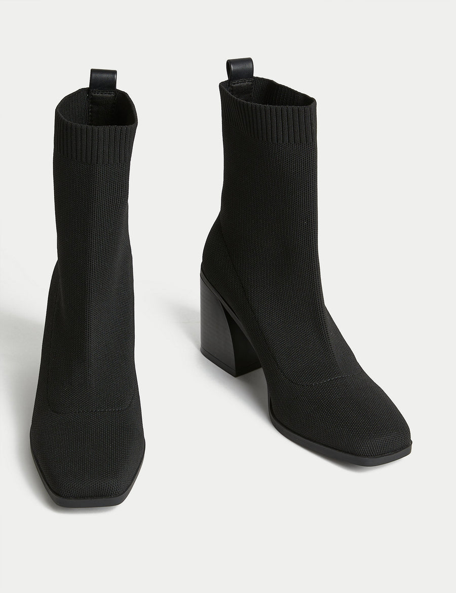 Block Heel Sock Boots Marks Spencer Philippines - Main Image