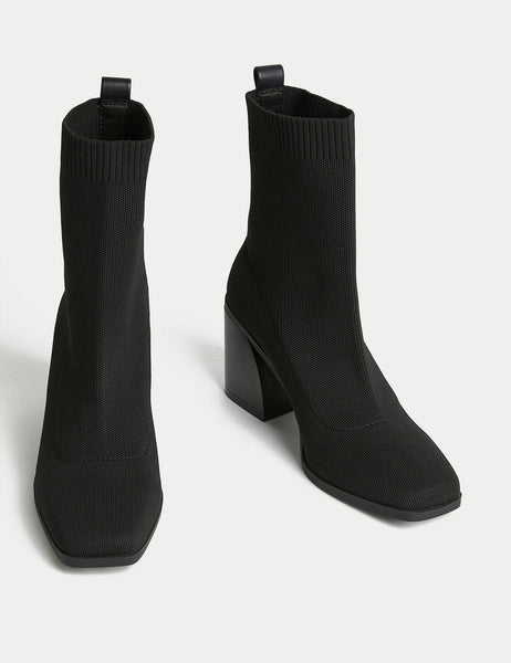 Block Heel Sock Boots Marks Spencer Philippines