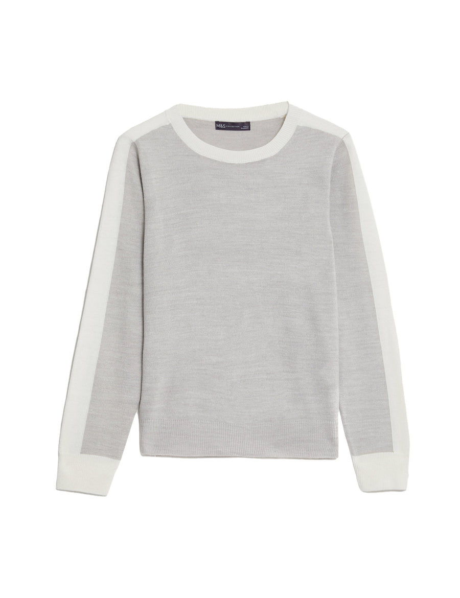 Supersoft Striped Crew Neck Jumper