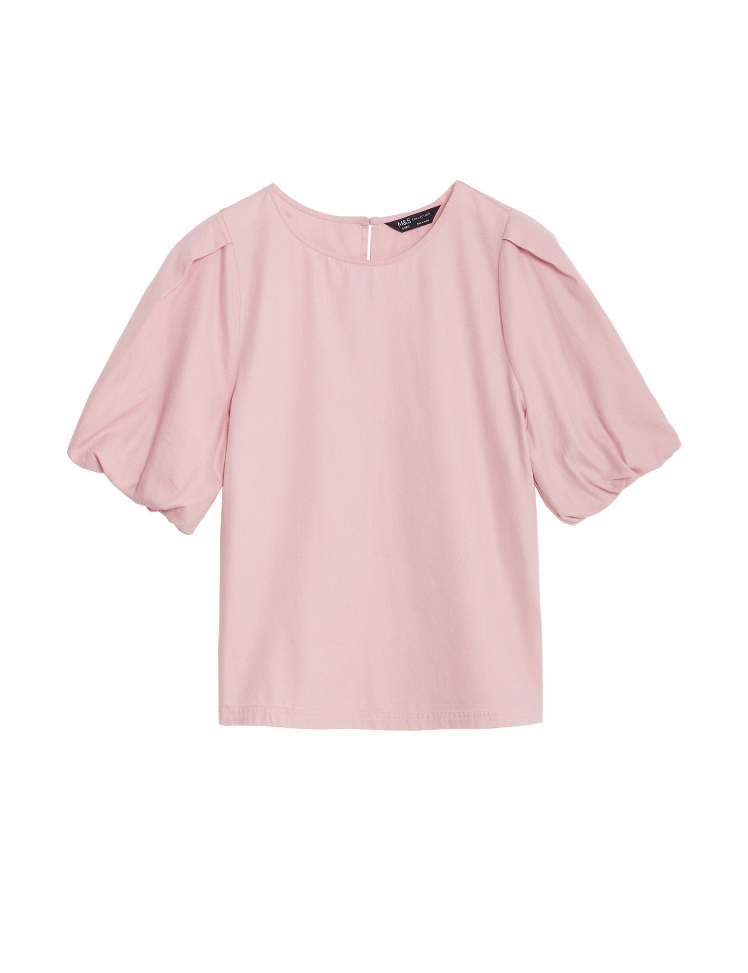 Pure Cotton Puff Sleeve Blouse
