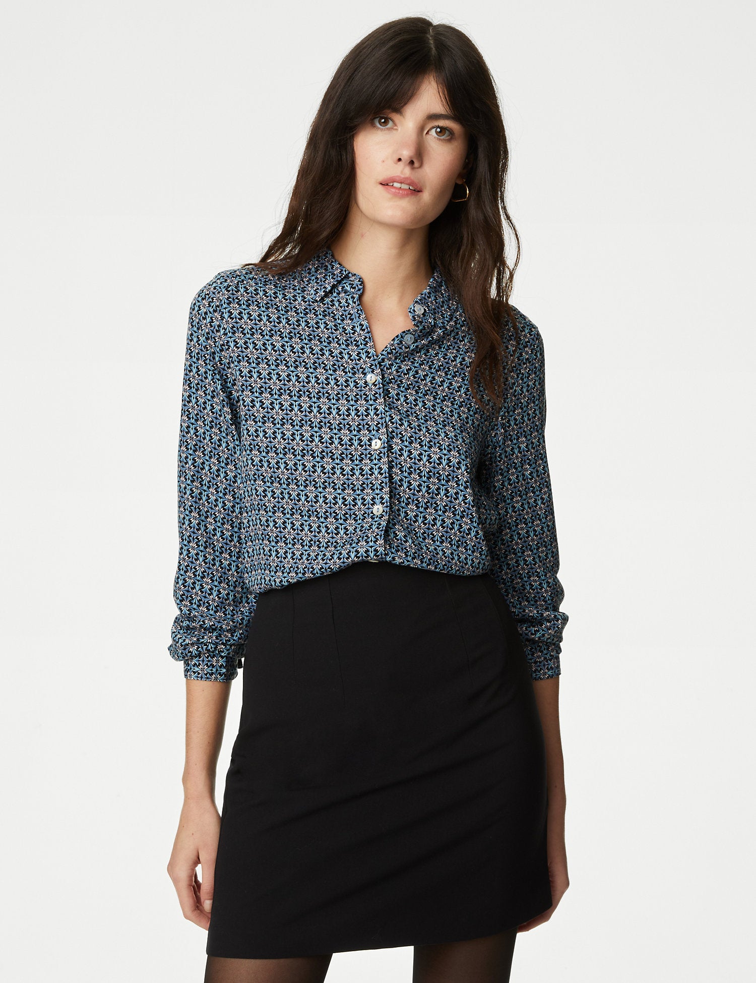 Printed Collared Shirt