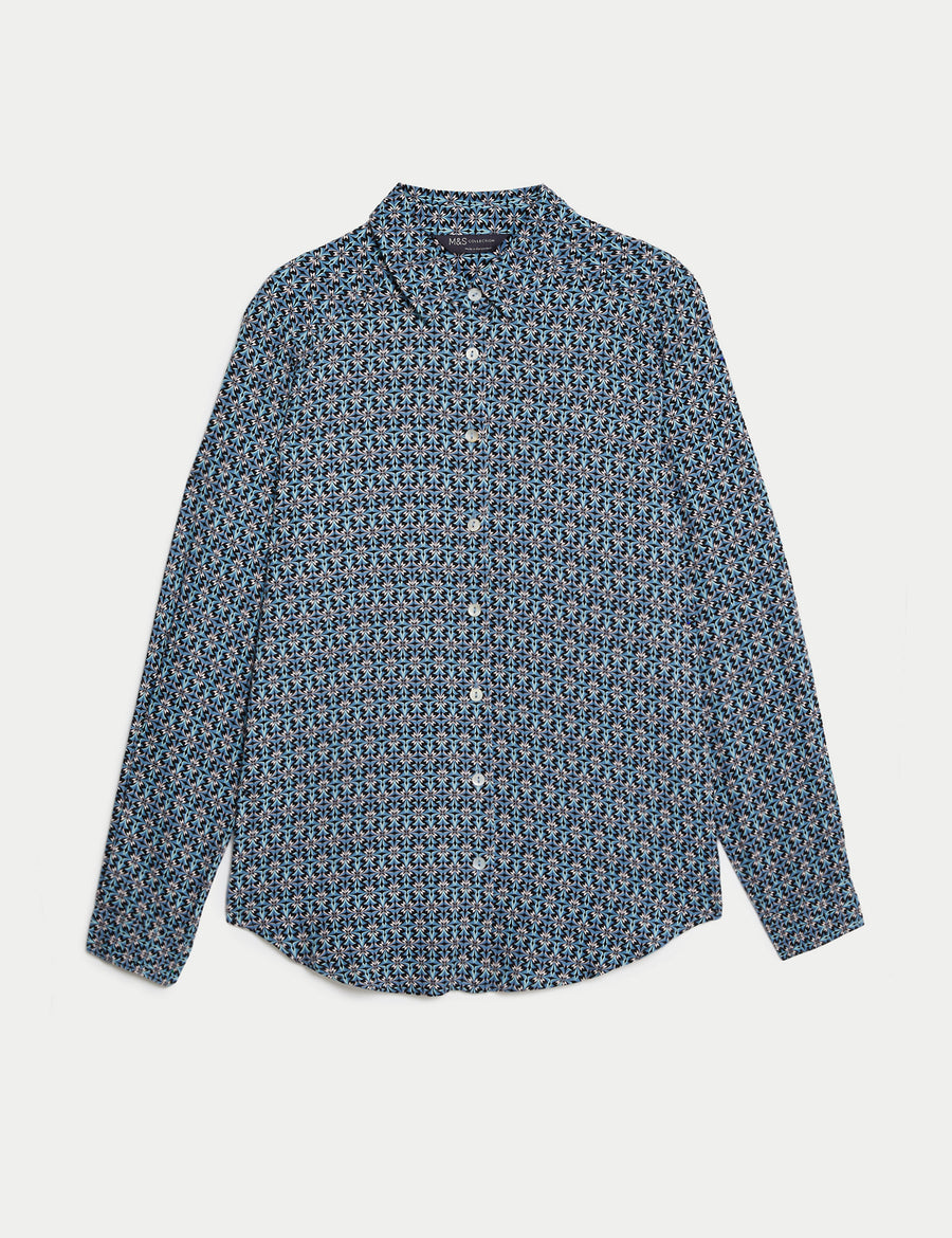 Printed Collared Shirt