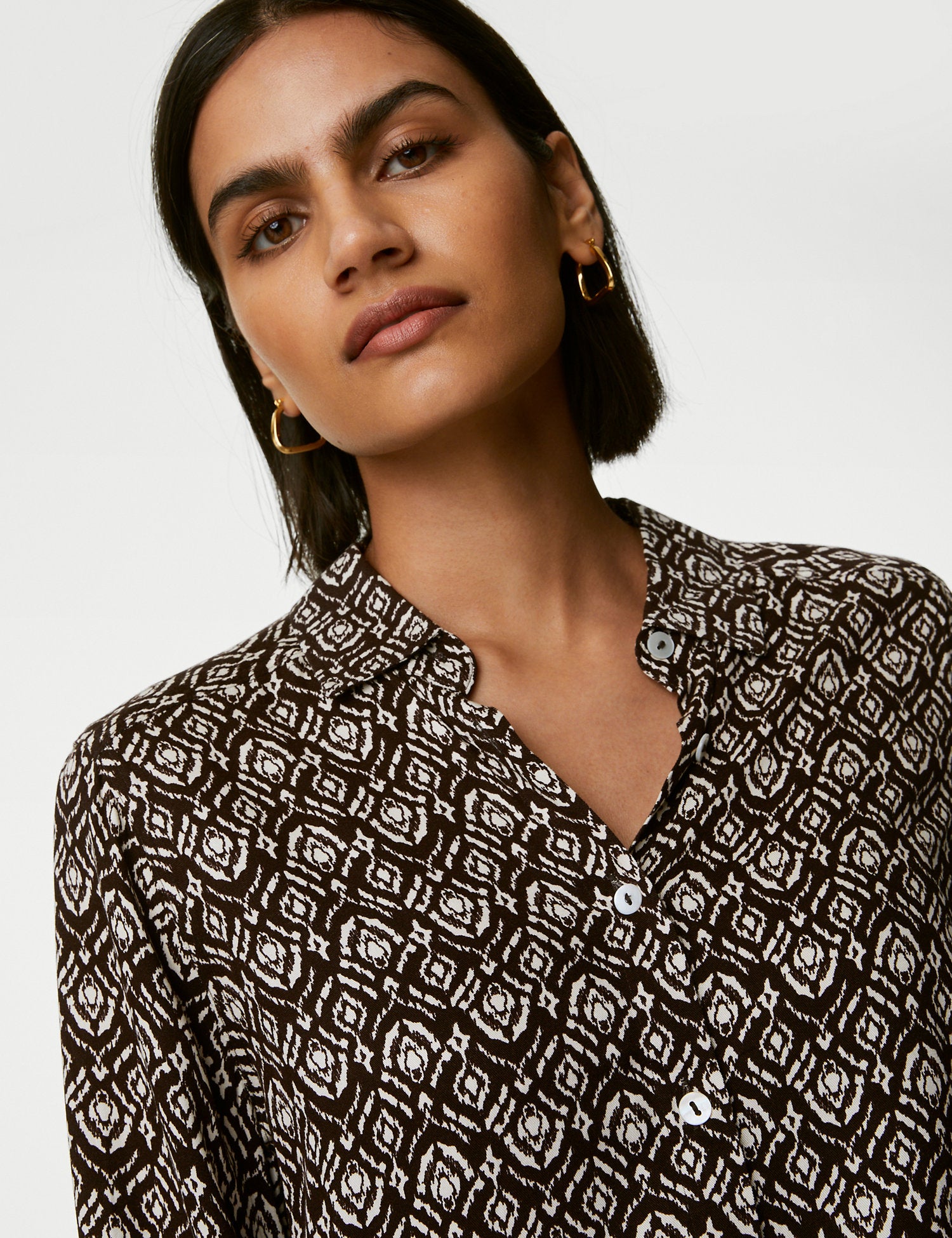 Printed Collared Shirt