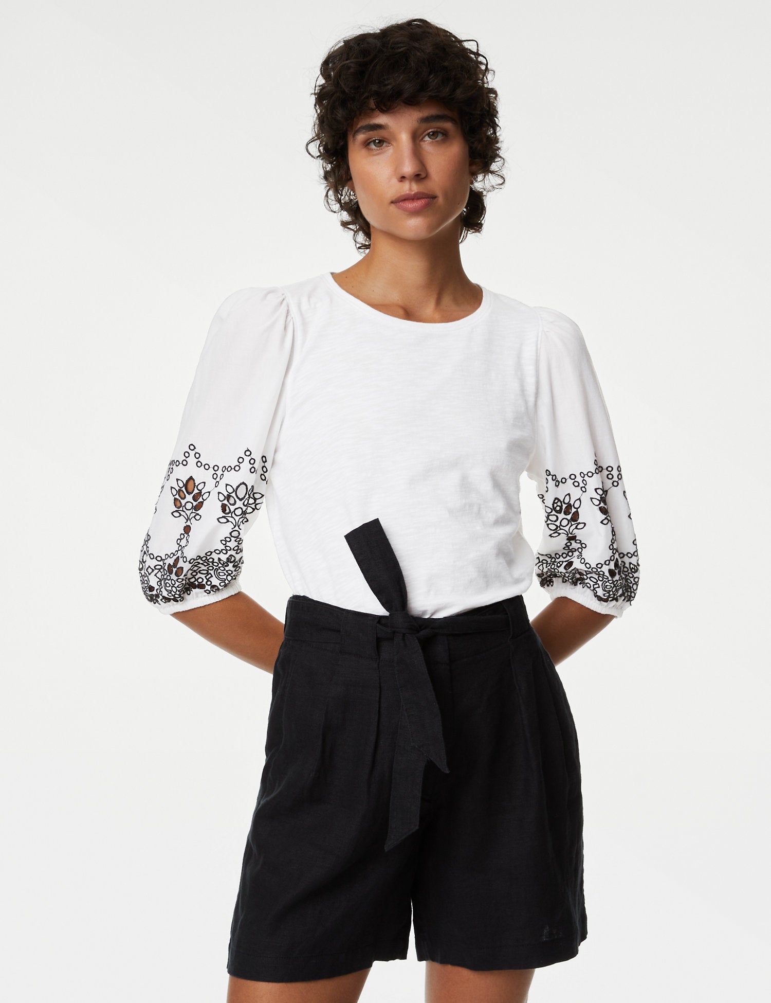 Pure Cotton Broderie Top
