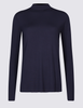 Funnel Neck Long Sleeve Top