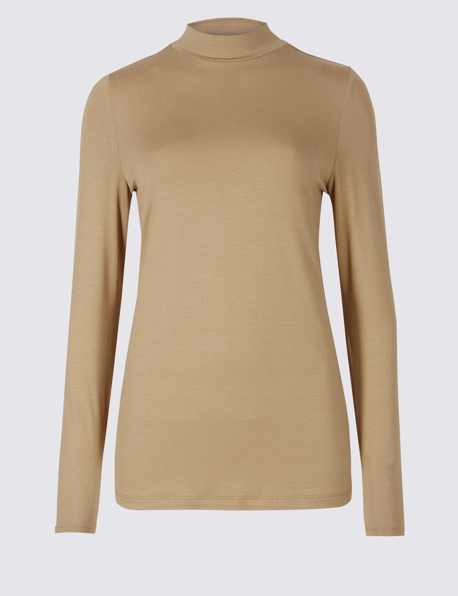 Funnel Neck Long Sleeve Top