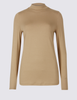 Funnel Neck Long Sleeve Top
