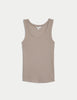 Cotton Rich Ribbed Slim Fit Vest Top