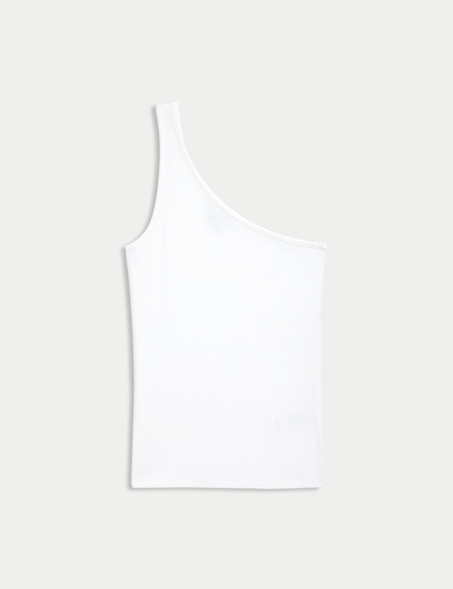 Cotton Rich One Shoulder Vest