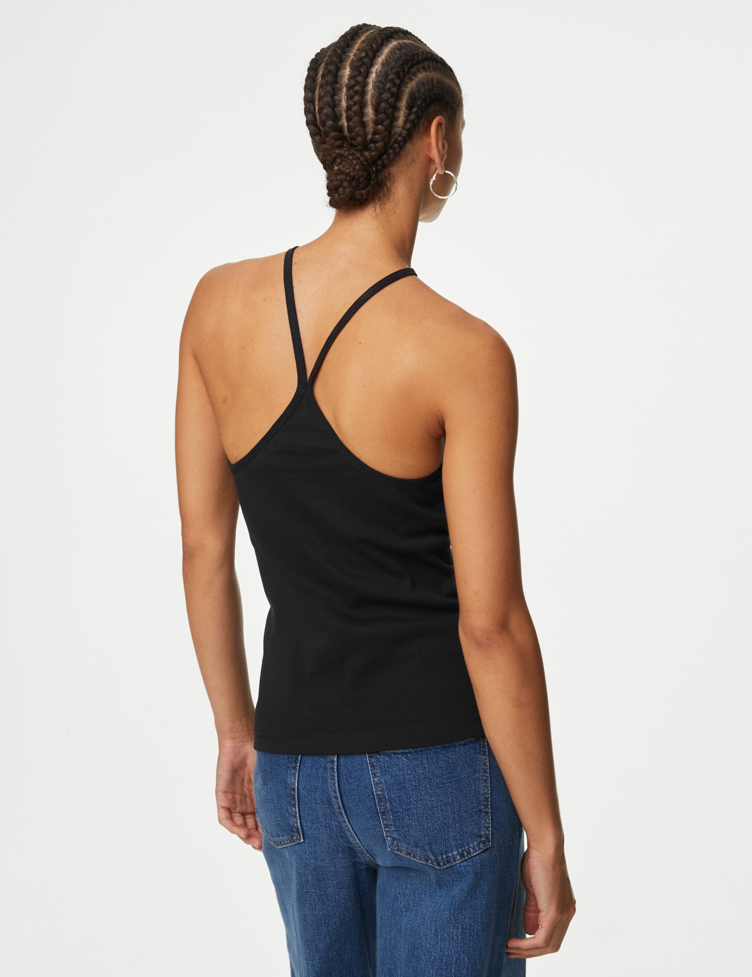 Pure Cotton Halter Neck Vest