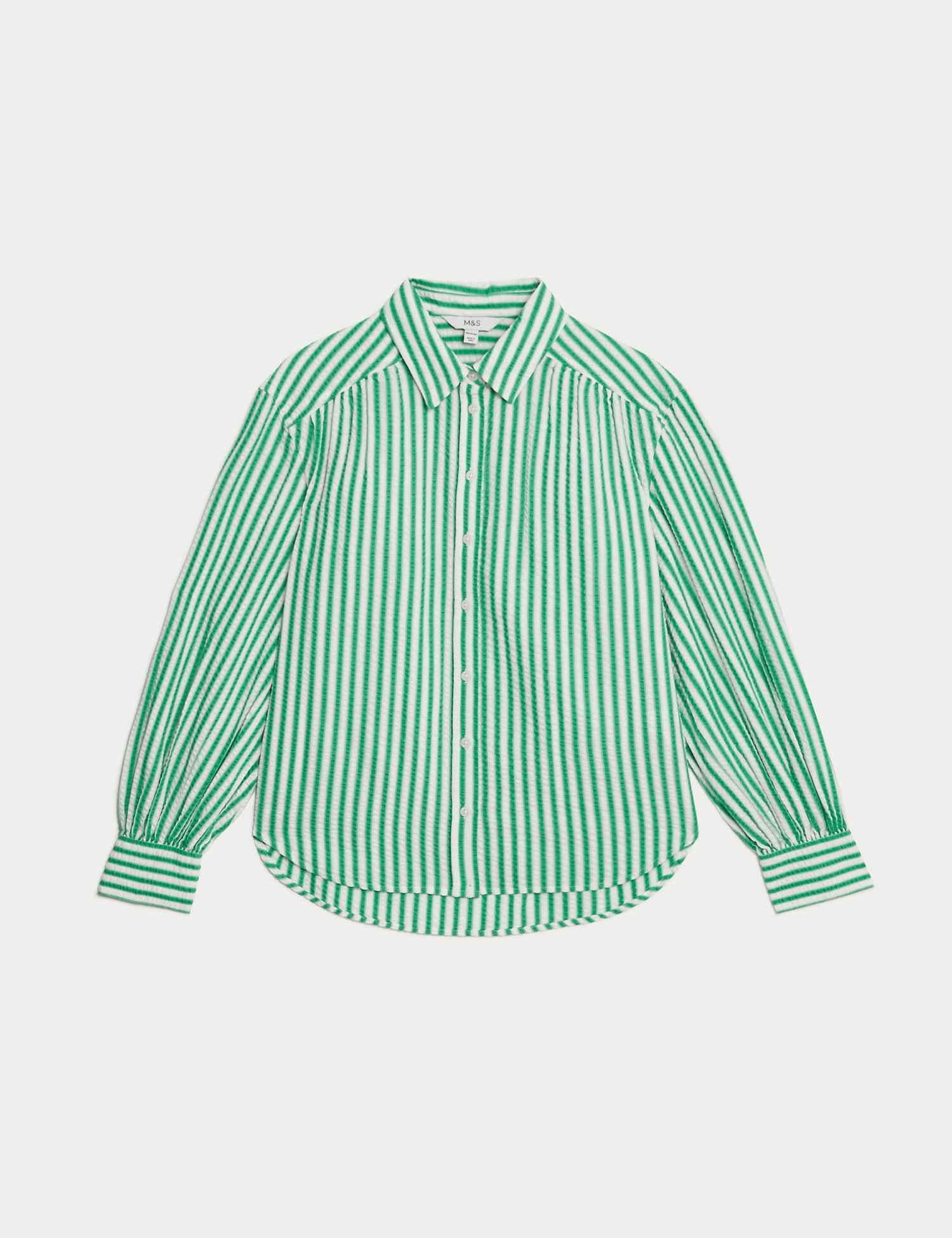 Pure Cotton Striped Collared Shirt