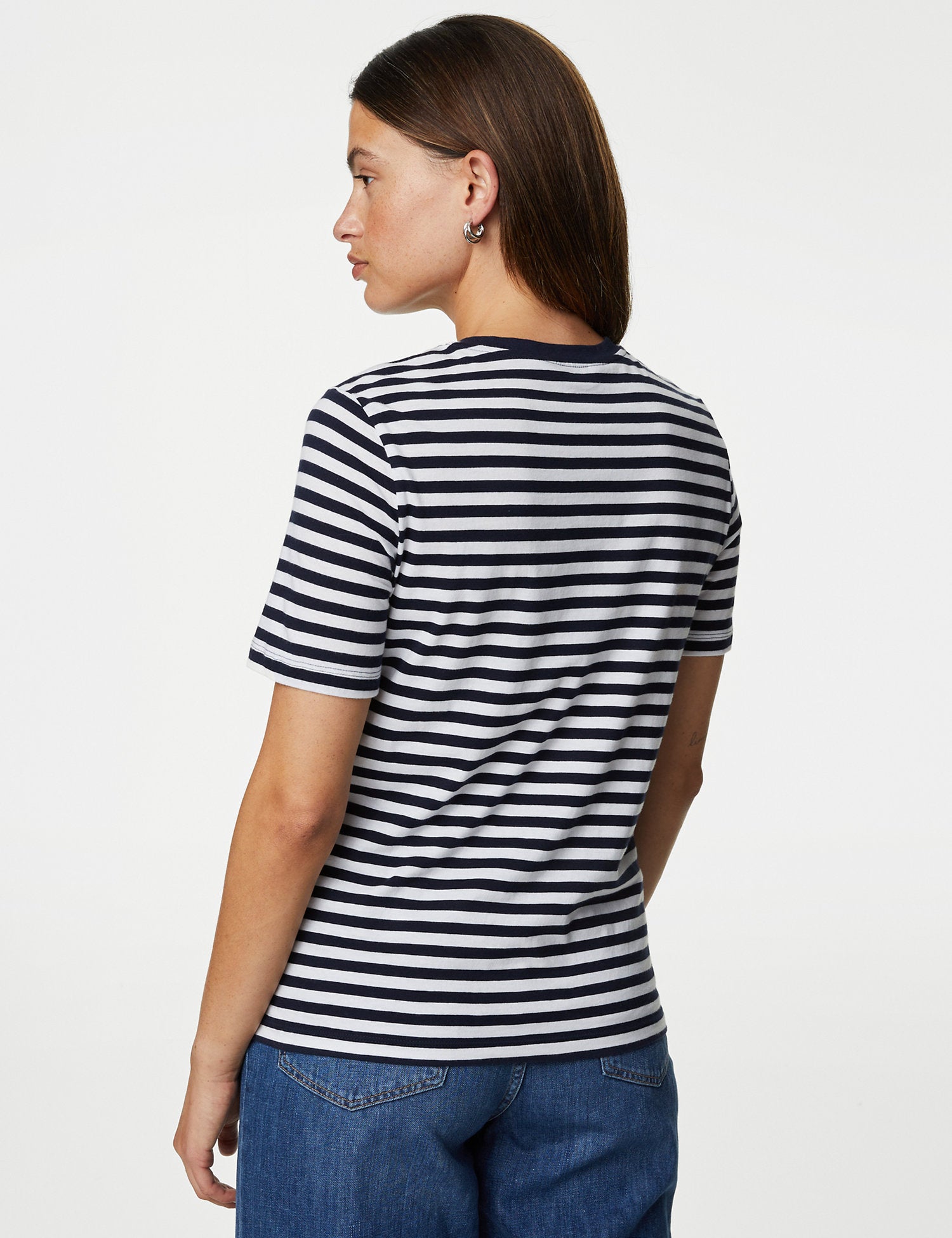 Pure Cotton Striped Everyday Fit T-Shirt